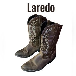 Western Laredo brown leather boots